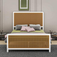 Bay Isle Home™ Queen Size Metal Platform Bed With 2 Drawers