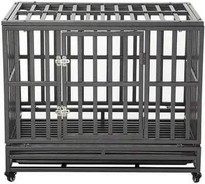 NEW 3 FT &amp; 4 FT METAL HEAVY DUTY DOG CAGE KENNEL