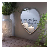 Trinx Miroir d'appoint Eckel Heart My Darling I Love Large