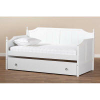 Gracie Oaks Rupp Twin Solid Wood Daybed with Trundle