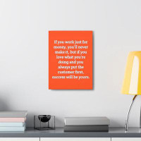 Latitude Run® Inspirational Wall Art Love What You're Doing Motivation Wall Decor For Home Office Gym Inspiring Success