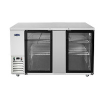 Atosa MBB69GGR 69 Inch Back Bar Cabinet, Refrigerated