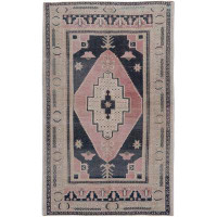 Lavender Oriental Carpets Circa One-of-a-Kind 3'4" x 5'6" Area Rug in Soft Pink/Blue/Ivory