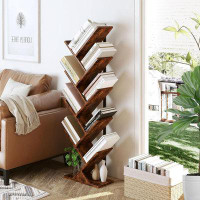 17 Stories Tree Bookshelf, Geometric Bookcase