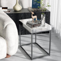 Wrought Studio HD Mirrored End Table