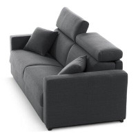 Casa Italia Furniture Bellinda Italian 81" Stain and Abrasion Resistant Performance Fabric Upholstered Sleeper Sofa