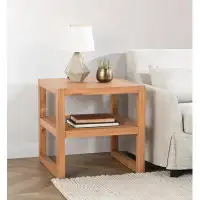 Joss & Main Modica Solid Wood End Table with Storage