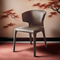 Corrigan Studio 29.88" Brown Solid back side Chair(Set of 2)