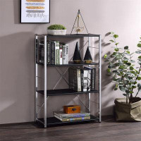 Latitude Run® Stylish 4-Tier Bookshelf - Versatile Storage Solution For Any Room Decor