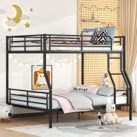 Isabelle & Max™ Alazaya Metal Bunk Bed, Split-to-Single, Space-Saving for Growing Families and Smaller Spaces