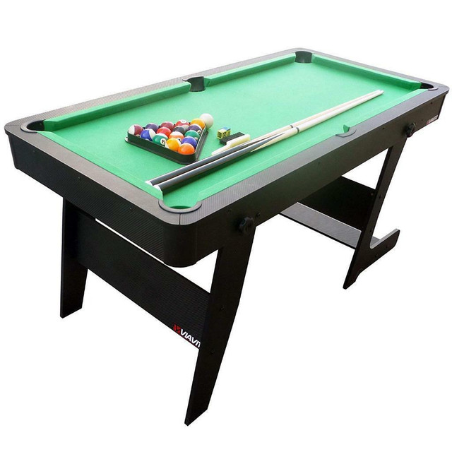 NEW 6 FT FOLDING POOL TABLE & ACCESSORIES 72FPT in Other in Regina