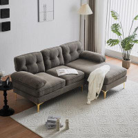 Farm on table Sectional Sofas Couches Velvet L Shaped Couches for Living Room, Bedroom