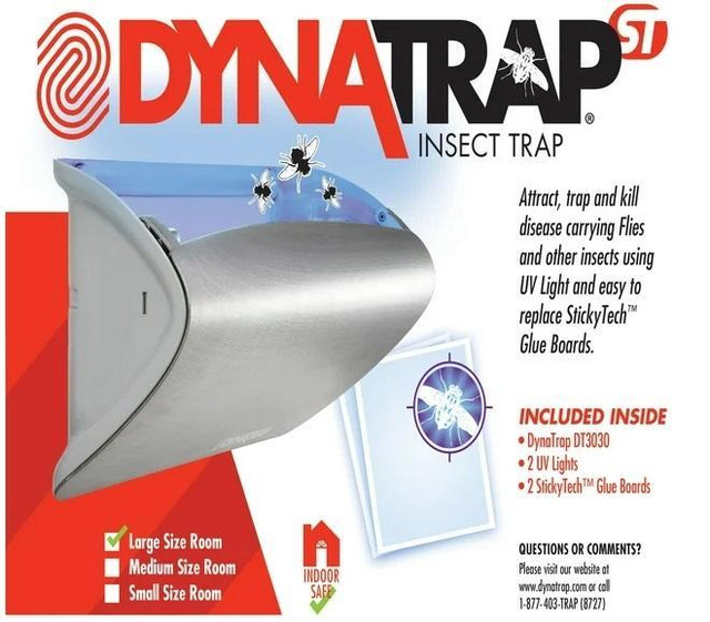DT3030 RESTAURANT STYLE -- DYNATRAP Silver Wall Mount Indoor Insect Trap - 600 sq. ft. Coverage in Other