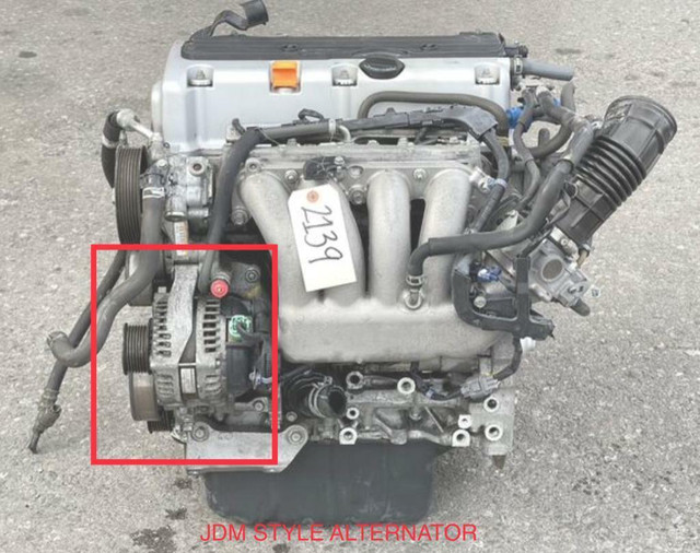 JDM K24A WITH RBB HEAD 3 LOBE CAMSHAFT 200HP JDM STYLE ALTERNATOR BRACKET, in Engine & Engine Parts - Image 2