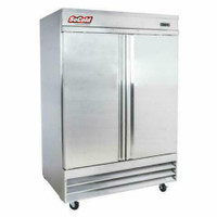 54 Two Section Solid Door Reach in Refrigerator - 46.5 Cu. Ft. *RESTAURANT EQUIPMENT PARTS SMALLWARES HOODS AND MORE*