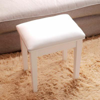Ebern Designs Vanity Stool Makeup Bench Dressing Stool With Cushion And Solid Legs