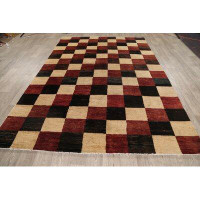 Rugsource One-of-a-Kind Hand-Knotted 6'5" X 9'3" Wool Multi Area Rug
