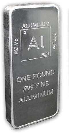 Mint State Gold MSG 1 Pound .999 Fine Aluminum Bar Bullion in Other in Ontario