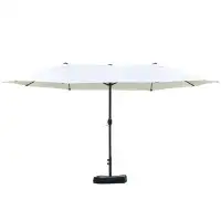 Arlmont & Co. Zaida 181.2" x 106.8" Rectangular Market Umbrella