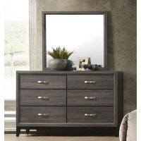 Loon Peak Cipriano 6 Drawer Double Dresser With Mirror