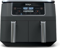 Ninja Foodi 6-in-1 8-qt. (7.6L) 2-Basket Air Fryer DualZone Technology, Match Cook & Smart Finish to Roast, Broil