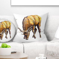 Made in Canada - East Urban Home Male Deer Pillow