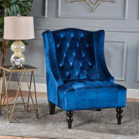 Alcott Hill Potterslane 27.25" Wide Tufted Polyester Side Chair