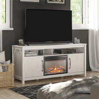 Red Barrel Studio Steinn Electric Fireplace And Tv Console For Tvs Up To 65”
