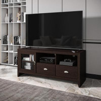 Latitude Run® Techni Mobili Modern TV Stand With Storage For Tvs Up To 60", Wenge-24" H x 55" W x 16.5" D