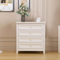 Darby Home Co Solid Wood Spray-Painted Drawer Dresser Bar,Buffet Tableware Cabinet Lockers Buffet Server Console Table L