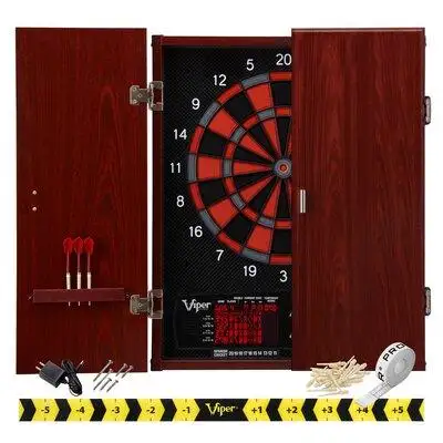 Viper Viper Neptune Electronic Dartboard and Cabinet Set with Darts