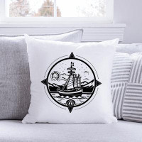 East Urban Home Nautical Sea Life_423 - Throw Pillow Insert Included
