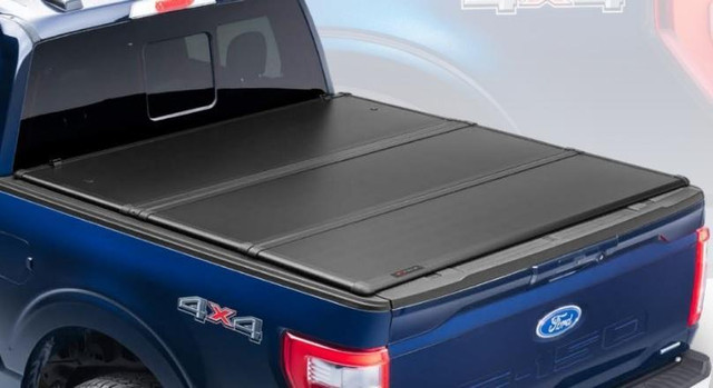 T-SERIES Hard Trifold Tonneau Cover | RAM F150 F250 Silverado Sierra Tundra Tacoma Nissan Frontier Ford Ranger Maverick in Other Parts & Accessories