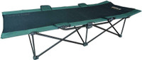 HEAVY DUTY STRONGMAN FOLDING CAMPING COT -- IDEAL FOR FAMILY TRAVEL AND AIRPORT EMERGENCIES
