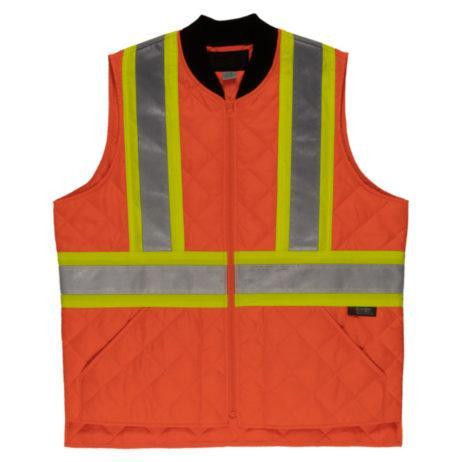 Insulated Hi-Viz Quilted Safety Vest in Men's - Image 4