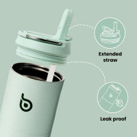 Frekra Insulated Water Bottle 24oz with Straw Lid and HandlE