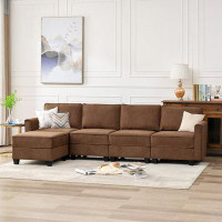 Mercer41 Upholstered Sectional Sofa With Storage