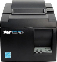 Star Micronics 37966370 Model TSP143IIIB Thermal Printer, Auto-Cutter, Bluetooth, iOS, Android/Windows, Power Supply, Gr