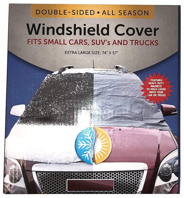 ALL SEASON MAGNETIC WINDSHIELD COVER -- No More Scraping Ice on Cold Mornings!   Amazing Price! in Other Parts & Accessories