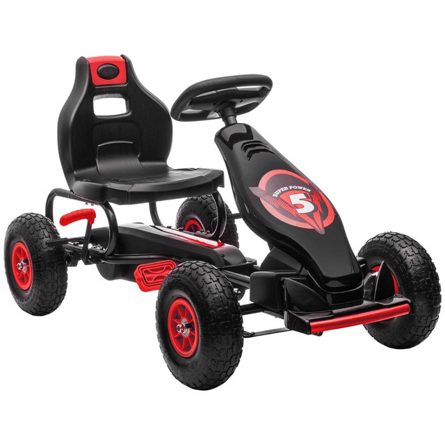 Pedal Go Kart 47.6" x 22.8" x 24" Red in Other - Image 2