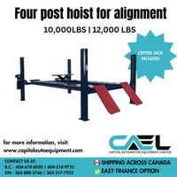 Brand new New 4 post hoist for alignment certified warranty included