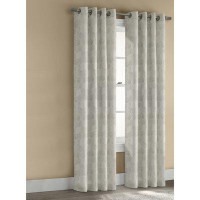 George Oliver Honeycomb Light Filtering Grommet Curtain Panel Window Dressing 52 X 84 In Silver