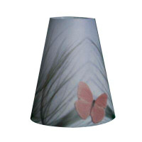 Winston Porter 5.5" H Paper Empire Lamp Shade in Blue/Pink