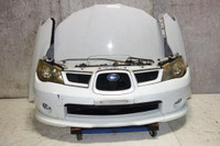 JDM Subaru Impreza WRX V9 Front Conversion Bumper HID Headlights Hood Fenders Nose Cut Front Clip Wagon GG 2006-2007