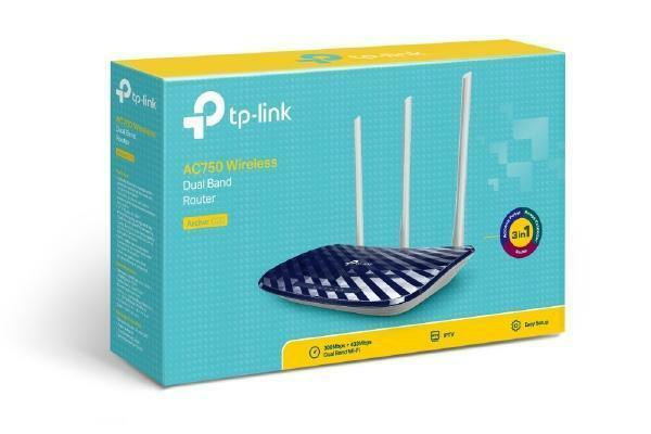 tp-Link AC750 Wireless Dual Band Router Archer C20 - 300Mbps + 433Mbps Dual Band Wi-Fi - Black in Networking in West Island - Image 4