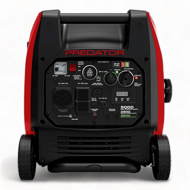 HOC QIG5000 - 5000 WATT DUAL FUEL SUPER QUIET INVERTER GENERATOR WITH REMOTE START AND CO SECURE TECHNOLOGY in Power Tools - Image 2