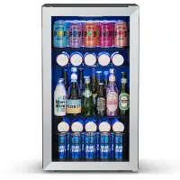 Yeego Yeego 140 Cans (12 oz.) 3.35 Cubic Feet Outdoor Rated Freestanding Beverage Refrigerator