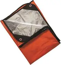 EMERGENCY THERMAL REFLECTIVE SURVIVAL BLANKET -- Idea to take on any winter trip !!