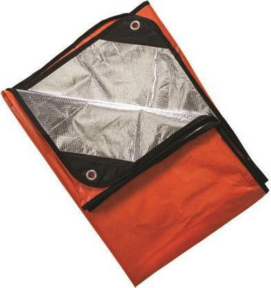 EMERGENCY THERMAL REFLECTIVE SURVIVAL BLANKET -- Idea to take on any winter trip !! in Fishing, Camping & Outdoors