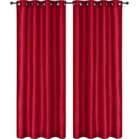 Safdie & Co. Inc. Solid Semi-Sheer Grommet Curtain Panels
